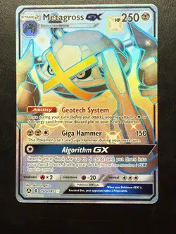 Metagross GX 157a/145 Pokemon Hidden Fates Holo Full Art Card - Image 1