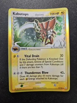 Pokemon EX Holon Phantoms Kabutops Holo Rare Delta Species 9/110 NEAR MINT - Image 1