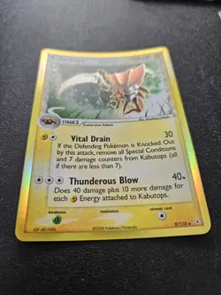 Pokemon EX Holon Phantoms Kabutops Holo Rare Delta Species 9/110 NEAR MINT - Image 3