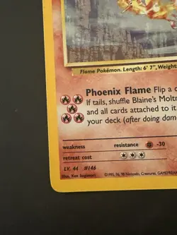 Blaine’s Moltres Holo. 2000 Pokemon Gym Heroes. 1/132 - Image 5