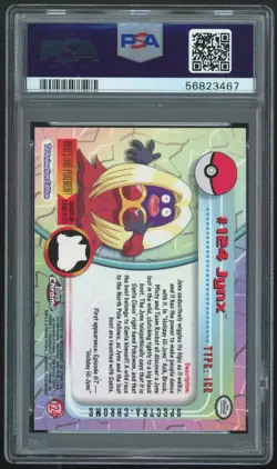 2000 Pokemon Topps Chrome Jynx Spectra #124 PSA 10 GEM MINT - POP 15 - Image 2