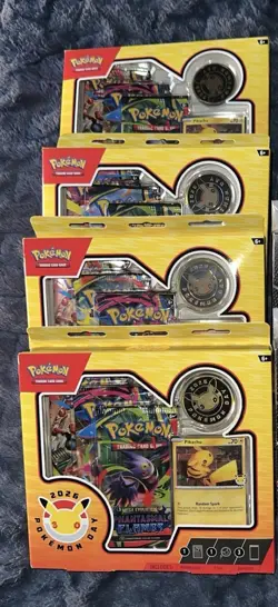 2026 Pokemon Day Collection - 30th Anniversary Promo Lot of 4 In Hand Fast Ship - Image 1