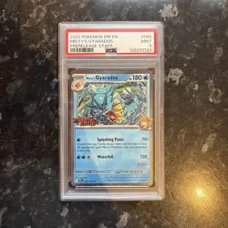 2025 POKEMON DRI EN-DESTINED RIVALS PRERELEASE-STAFF #049 MISTY'S GYARADOS PSA 9 - Image 1