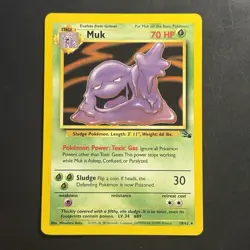 Pokemon Vintage Non-Holo Rare Muk 28/62 Fossil WotC 1999 - Image 1