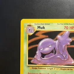 Pokemon Vintage Non-Holo Rare Muk 28/62 Fossil WotC 1999 - Image 2