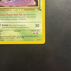 Pokemon Vintage Non-Holo Rare Muk 28/62 Fossil WotC 1999 - Image 4