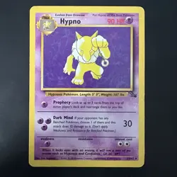 Pokemon TCG Hypno Fossil Non Holo Rare 23/62 Vintage WotC - Image 1