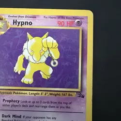 Pokemon TCG Hypno Fossil Non Holo Rare 23/62 Vintage WotC - Image 3