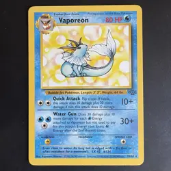 Pokemon Vintage Non-Holo Rare Vaporeon 28/64 Jungle WotC 1999 - Image 1