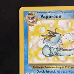 Pokemon Vintage Non-Holo Rare Vaporeon 28/64 Jungle WotC 1999 - Image 2