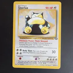 Pokemon TCG Vintage Non Holo Rare Snorlax Jungle 27/64 WotC 1999 - Image 1