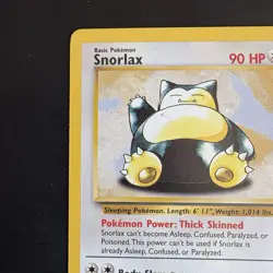 Pokemon TCG Vintage Non Holo Rare Snorlax Jungle 27/64 WotC 1999 - Image 2