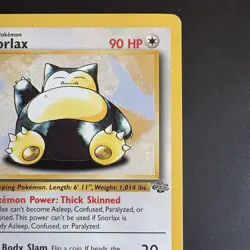Pokemon TCG Vintage Non Holo Rare Snorlax Jungle 27/64 WotC 1999 - Image 3