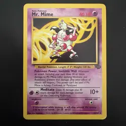 Pokemon Non-Holo Rare Mr. Mime Jungle 22/64 WotC 1999 - Image 1