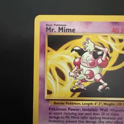 Pokemon Non-Holo Rare Mr. Mime Jungle 22/64 WotC 1999 - Image 2