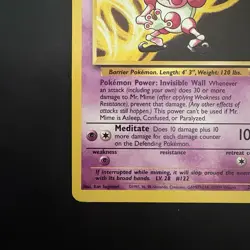Pokemon Non-Holo Rare Mr. Mime Jungle 22/64 WotC 1999 - Image 5