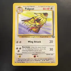Pokemon Vintage Non-holo Rare Pidgeot Jungle 24/64 WotC 1999 - Image 1