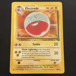 Pokemon Vintage Non-Holo Rare Electrode 18/64 Jungle WotC 1999 - Image 1