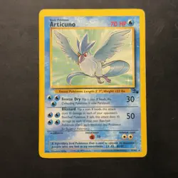 Vintage Pokemon Non-Holo Rare Articuno 17/62 Fossil Wotc 1999 - Image 1