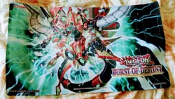 Yu-Gi-Oh! Burst of Destiny Playmat Sneak Peek Play Mat Borrelcode Dragon - Image 1