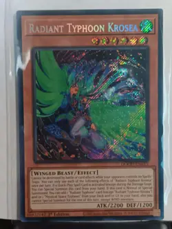 Yugioh! Radiant Typhoon Krosea DOOD-EN015 Secret Rare 1st Edition Near Mint - Image 1
