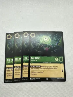 4x The Fates Only One Eye 89/204 Disney Lorcana Ursula’s Return - Image 1