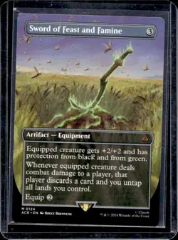 2024 Magic MTG AssassinUs Creed Sword of Feast and Famine Foil #124 - Image 1