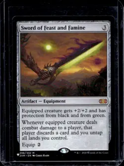 2020 Magic MTG Double Masters Sword of Feast and Famine #296 - Image 1