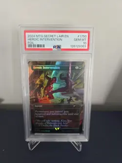 PSA 10 Heroic Intervention (Rainbow Foil) Secret Lair Drop Foil - Image 1