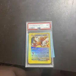 2003 Crystal Charizard WOTC Skyridge Reverse Foil Pokemon Card PSA 9 - Image 3