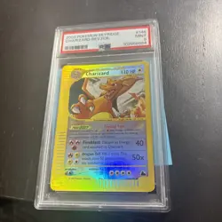 2003 Crystal Charizard WOTC Skyridge Reverse Foil Pokemon Card PSA 9 - Image 5