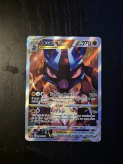 Pokemon TCG Lucario VSTAR SWSH291 Promo Crown Zenith Holo Card - Image 1