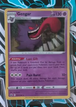 Gengar 057/198 Chilling Reign Holo Rare Pokemon Card - Image 1