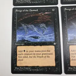 MTG 4x Songs of the Damned Ice Age Pauper Legacy Magic the Gathering x4 Lp - Image 2