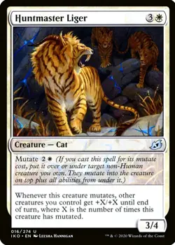 X 1 Huntmaster Liger NM-M Ikoria Lair of Behemoths IKO 016 MTG Magic - Image 1