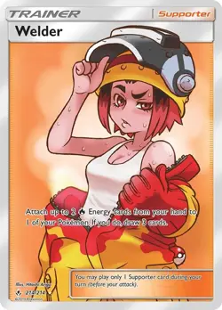 Welder - 214/214 - Pokemon Unbroken Bonds Sun & Moon Full Art Ultra Rare Card NM - Image 1