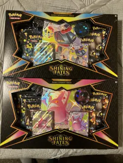 Pokemon Shining Fates VMAX Premium Collection Boxes Set Default & Crobat Sealed - Image 1