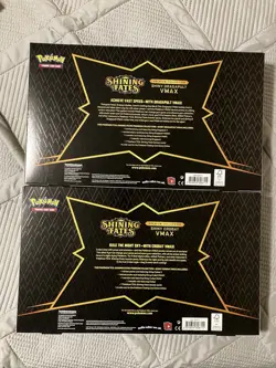Pokemon Shining Fates VMAX Premium Collection Boxes Set Default & Crobat Sealed - Image 4