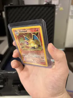 Pokemon TCG Charizard 4/102 Base Set Unlimited Holo Rare MP - Image 5
