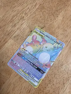 Pokemon Raichu & Alolan Raichu GX TAG TEAM Full Art Holo Secret Rare 241/236 - Image 4