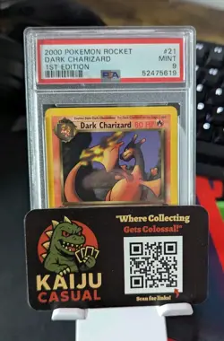 Pokemon Dark Charizard TCG 21/82 Non-Holo Rare 1st Edition PSA 9 - Image 3