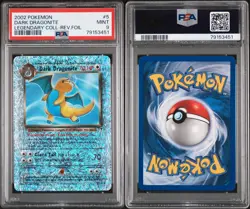 2002 Dark Dragonite Legendary Collection Reverse Holo #5 PSA 9 MINT Pokemon - Image 3