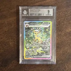 2025 Pokemon SV Prismatic Evolutions PRE EN Leafeon ex #144/131 BGS 9 - Image 1
