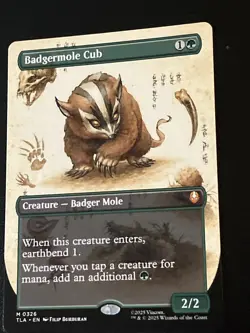 Badgermole Cub (Borderless) Avatar: The Last Airbender Regular - Image 3