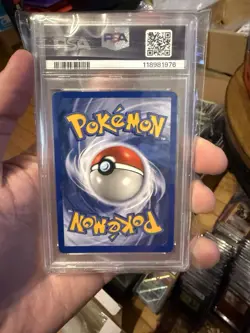 1999 Pokemon Base Set Unlimited #16 Zapdos Holo PSA 8 - Image 2