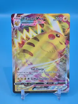 Pokemon TCG Pikachu VMAX Black Star Promo Card SWSH286 Holo Full Art NM - Image 1