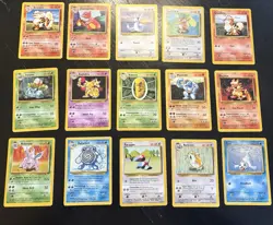Lot Of 49 Base Set Unlimited Pokemon Cards Non-Holo. Rare, Uncommon, Common. - Image 2