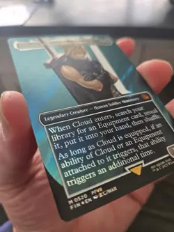 Cloud, Midgar Mercenary (Borderless) (Surge Foil) Final Fantasy Foil - Image 2