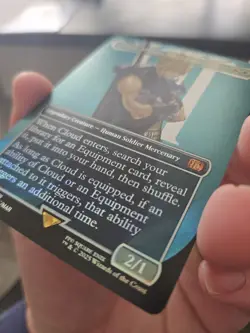 Cloud, Midgar Mercenary (Borderless) (Surge Foil) Final Fantasy Foil - Image 3
