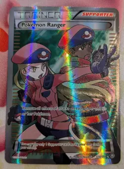 Pokemon Ranger - 113/114 Pokemon Steam Siege XY Full Art NM 2016 - Image 1